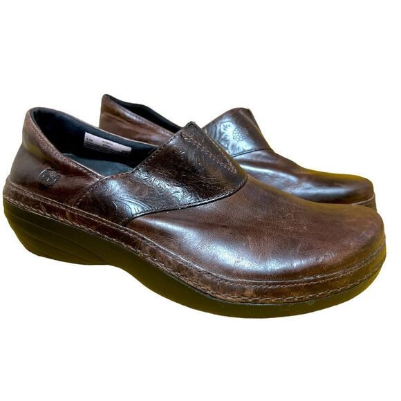 Timberland brown leather clogs  sz 8.5 - Picture 1 of 7